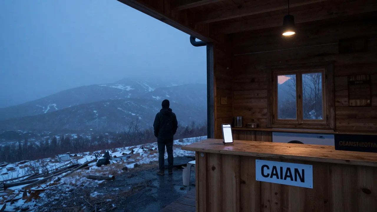 Путешественник в Камчатке без интернета и английских знаков.