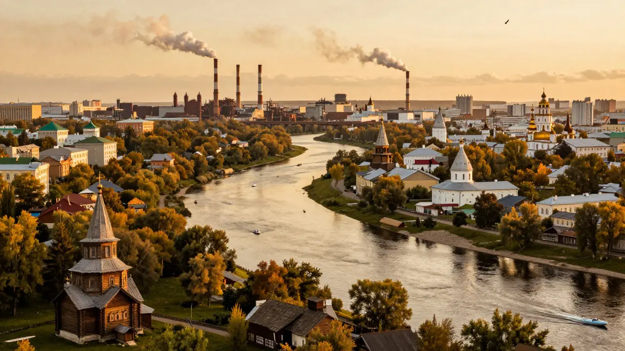 Река Дон, соединяющая семь городов России — от тихих деревень до промышленных центров и крупных мегаполисов.
