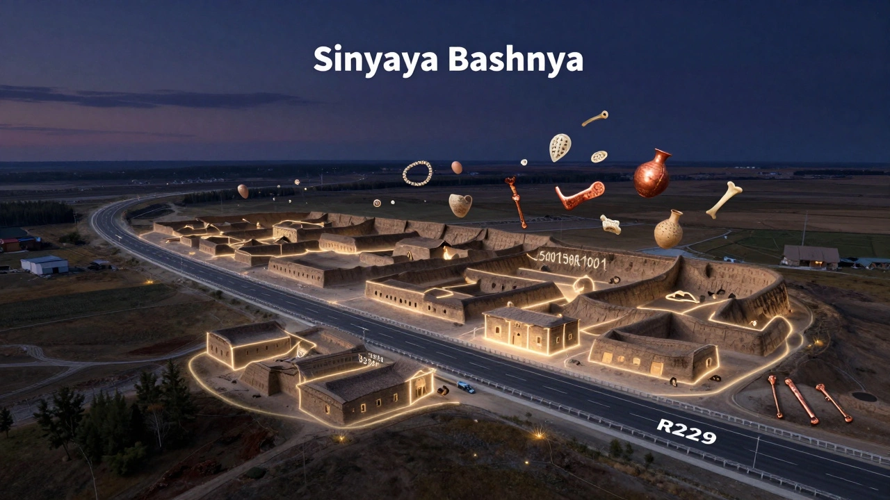 Современная дорога простирается над остатками самого древнего города Поволжья.